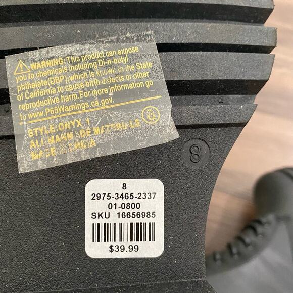 Charlotte Russe sz 7 black lace up‎ platform ankle boots NWT - Picture 5 of 6